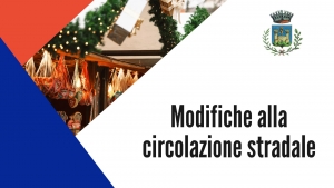 triangolo rosso, triangolo blu, immagine carta di poste italiane, logo del comune di gavorrano, scritta "modifiche circolazione stradale"