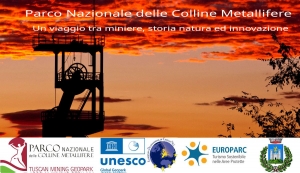 immagine pozzo roma al tramonto, logo comune di gavorrano, parco colline metallifere, europarc