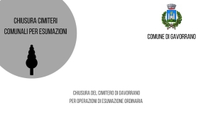 Chiusura cimitero di Gavorrano per esumazioni