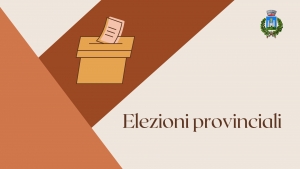 scritta elezioni provinciali, disegno di urna con scheda elettorale, logo comune di gavorrano