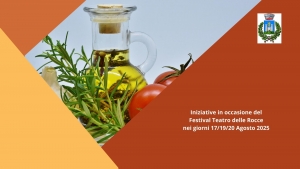 locandina teatro delle rocce, logo comune di gavorrano, scritta informazioni festival teatro delle rocce