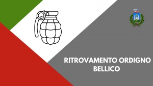 immagine avvertenza ritrovamento ordigno bellico
