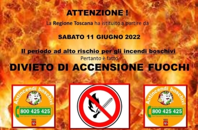 Divieto di accensione fuochi