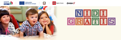 bambini piccoli con scritta NIDI GRATIS