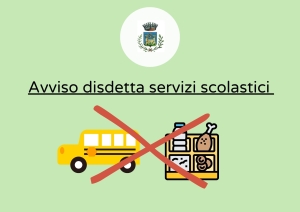 Servizi scolastici - comunicazione interruzione servizi