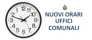 Nuovi orari di apertura al pubblico a partire dal 15 novembre