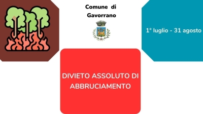 immagine fuoco, divieto abbruciamento dal 1 luglio al 31 agosto