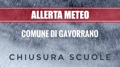 pioggia battente - chiusura scuole